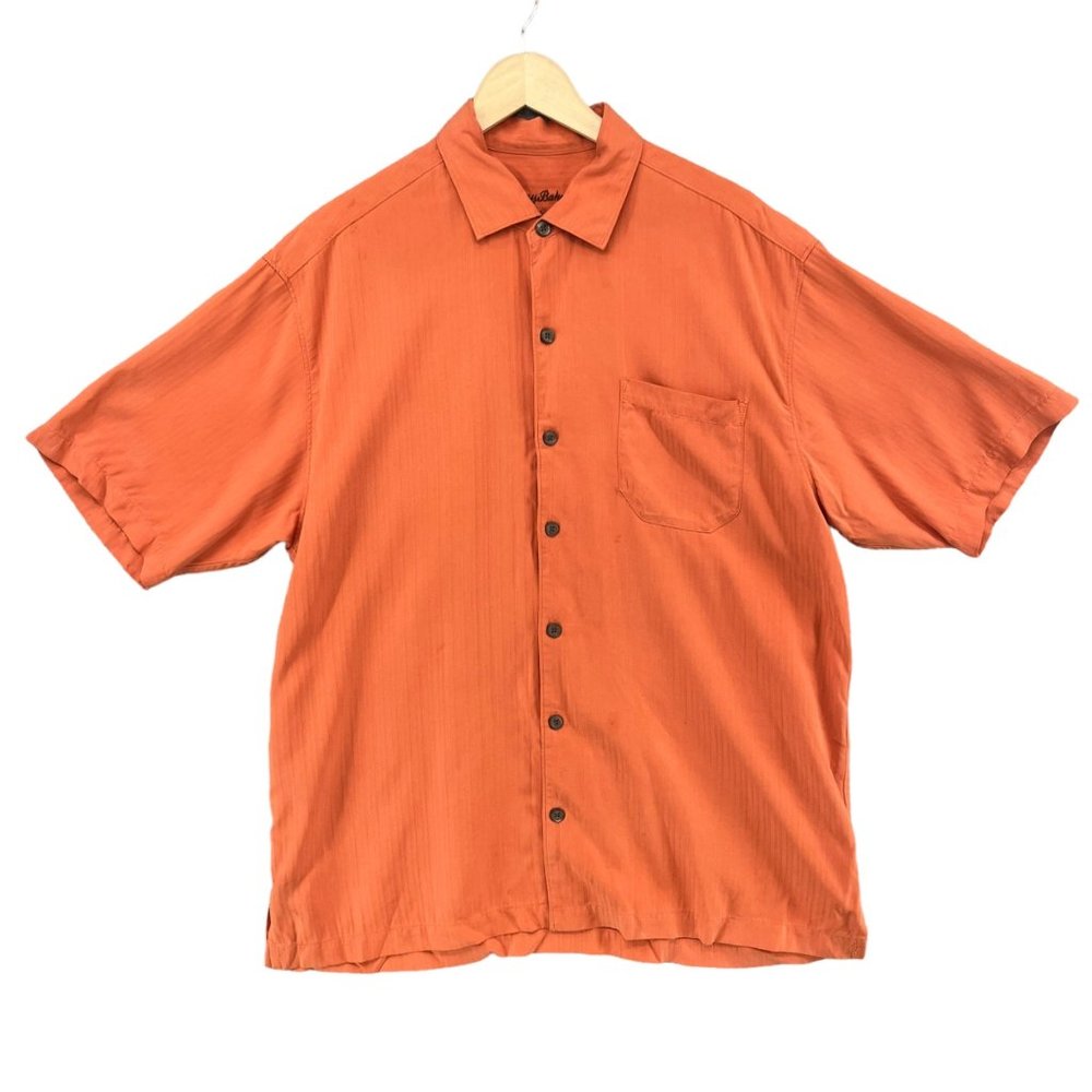 Tommy Bahama Orange Casual Button Down Shirt